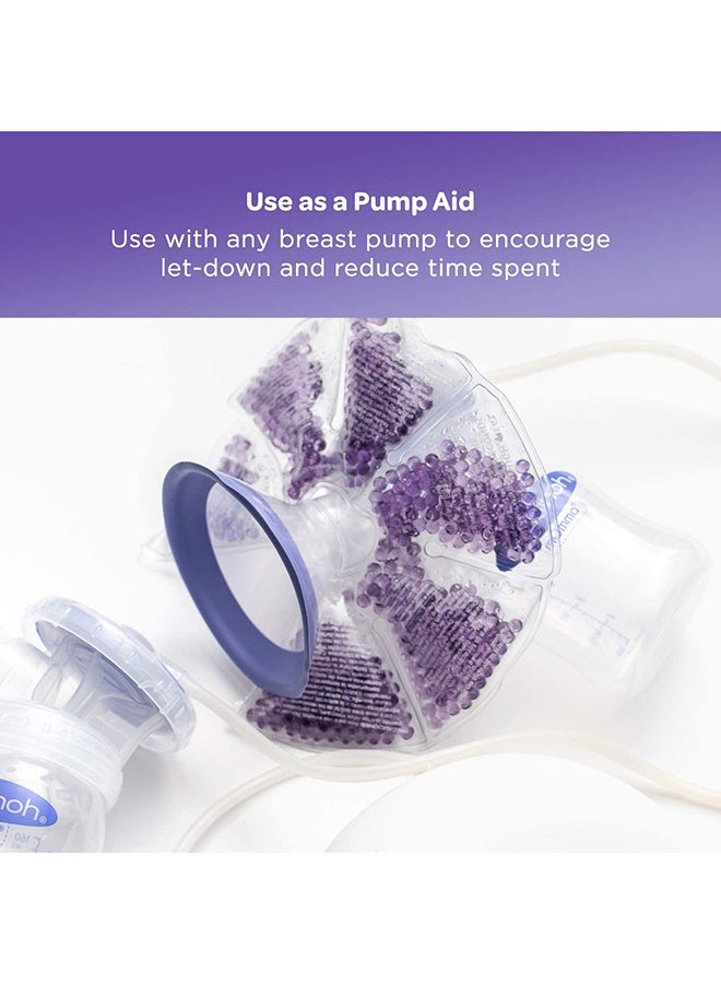 عبوة من قطعتين من علاج الثدي ثيرا بيرل 3 في 1 للأمهات المرضعات بتصميم فريد - أرجواني - Image 5