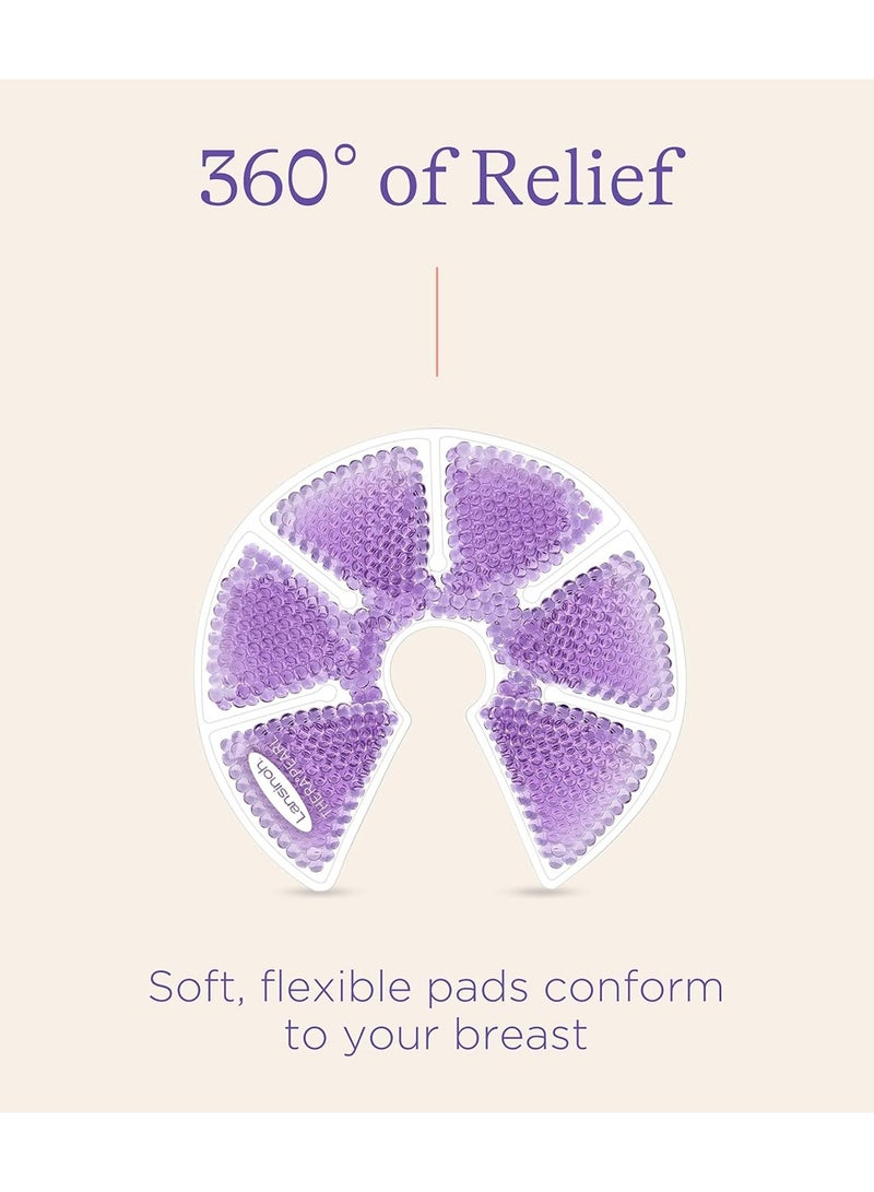 عبوة من قطعتين من علاج الثدي ثيرا بيرل 3 في 1 للأمهات المرضعات بتصميم فريد - أرجواني - Image 3