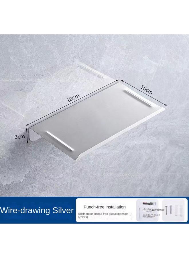 الأزرق جي دبليو 304 إطار هاتف محمول من الفولاذ المقاوم للصدأ مع إطار مناديل ورقية محاطة ، حامل فرشاة أسنان ، حامل كوب ، إطار تخزين خالٍ من الثقب - Image 1