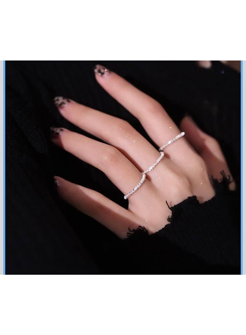 سيمهو خواتم متلألئة من كونو، خاتم بسيط متعدد الاستخدامات مزخرف صغير الحجم - Image 1