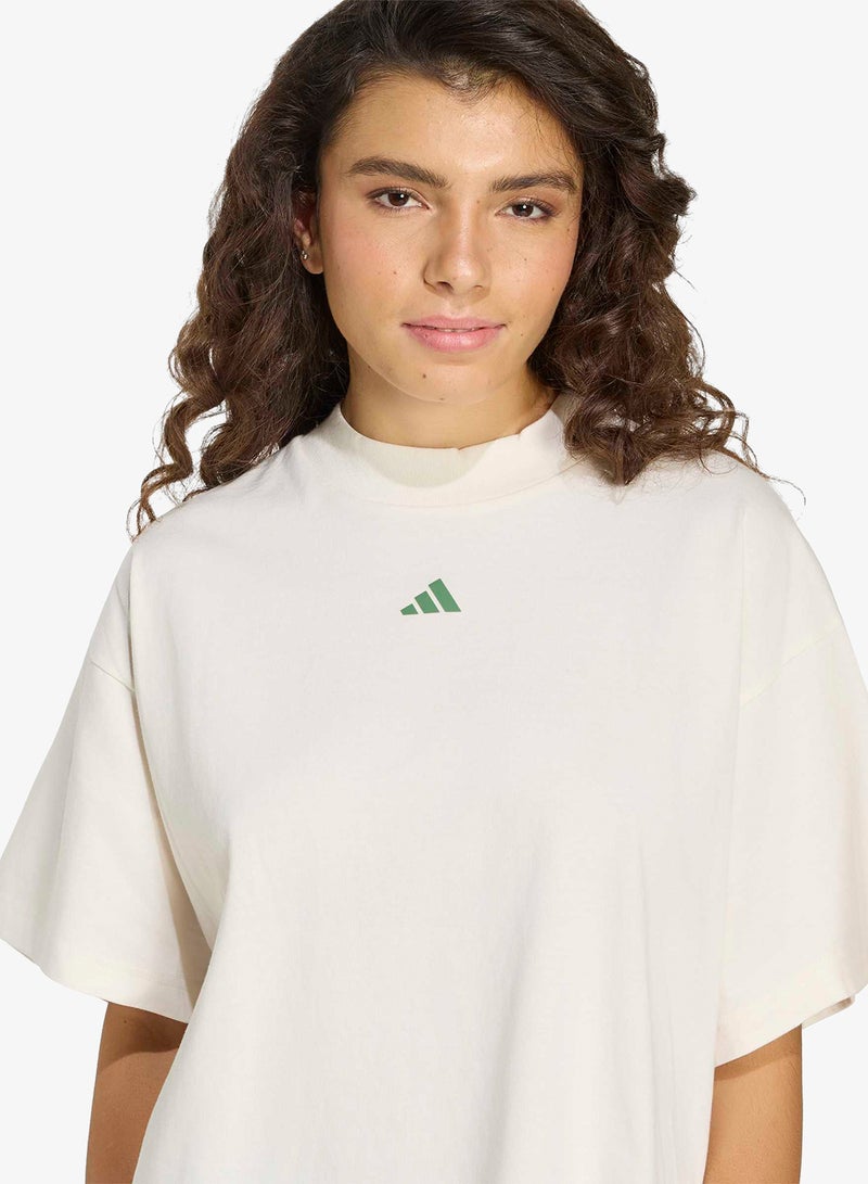 Adidas 3-Stripes Studio Boyfriend T-Shirt - Image 3