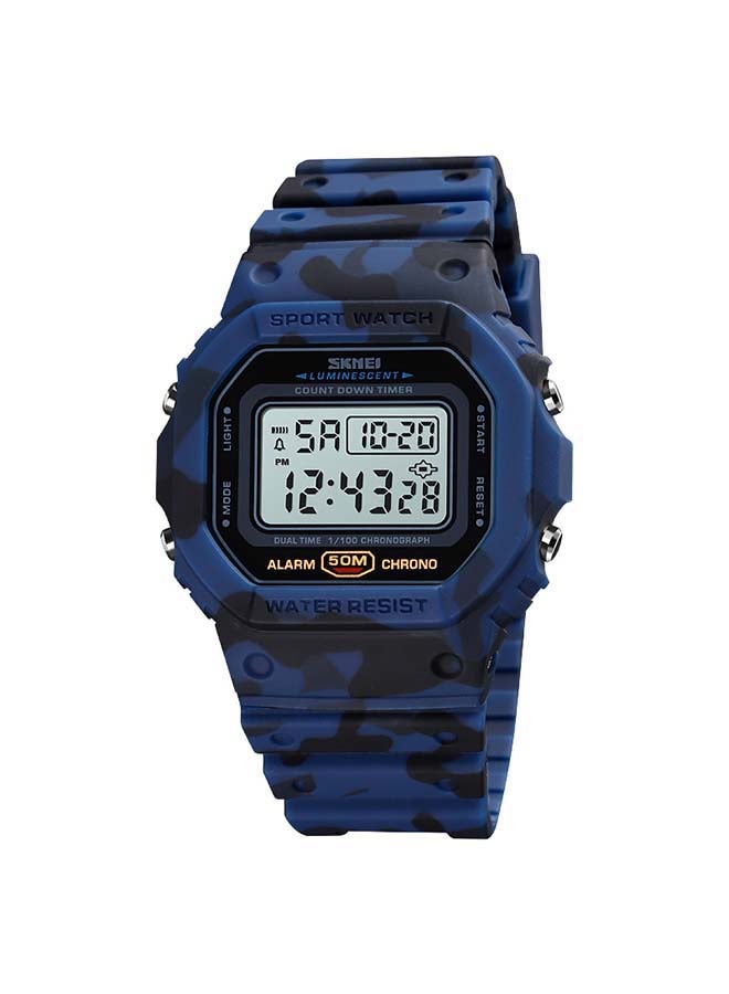 ساعة رياضية رقمية بتصميم عسكري مقاومة للماء طراز 1628 للرجال - Image 1