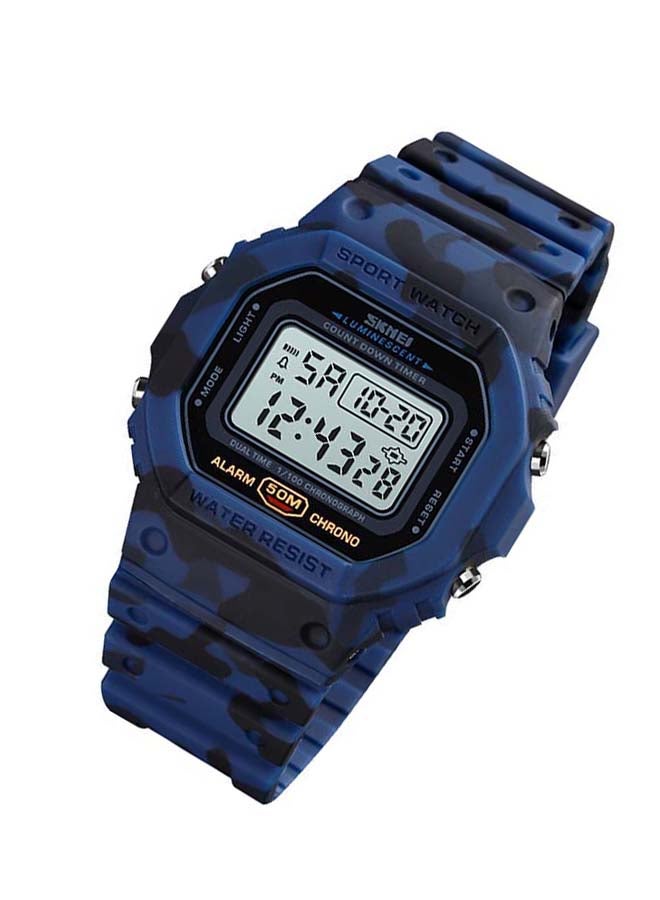 ساعة رياضية رقمية بتصميم عسكري مقاومة للماء طراز 1628 للرجال - Image 3