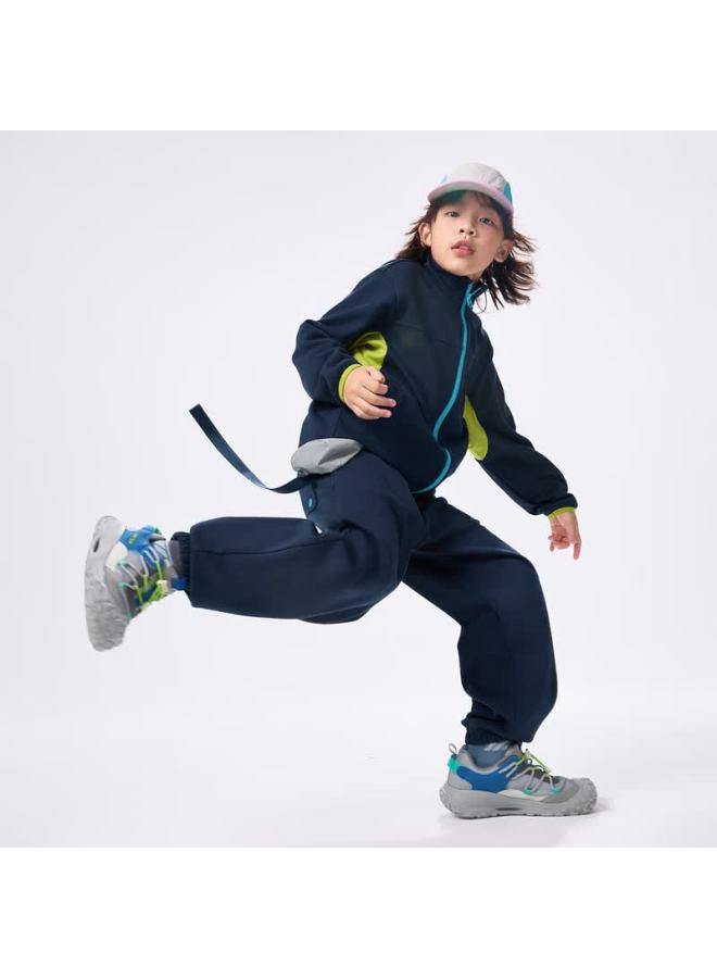 Ebaer Kids Clothing Spring Autumn Boys Girls Sports Two-piece Set Cardigan Jacket And Pants Midnight Blue 110 - Image 3