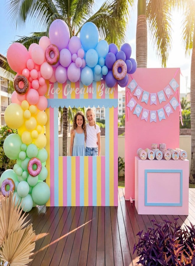 Colingmill 4ft Ice Cream Bar Birthday Decorations Cute Dessert Party Cardboard Cutouts Birthday Background Decor for Ice Lolly Candy Summer Baby Shower Wedding Party Supplies Decor - Image 4