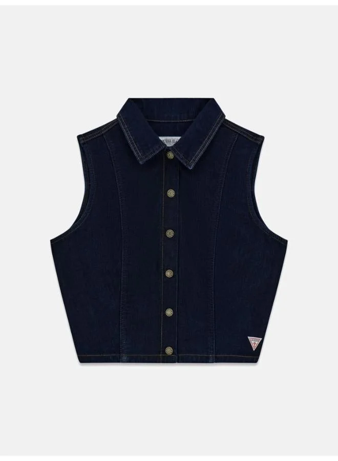 Guess  Button Detailed Denim Jacket for Women | Best Price UAE