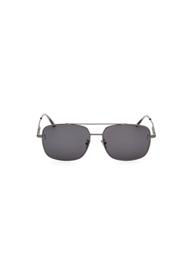TOM FORD TOM FORD FULL RIM UV PROTECTION SQUARE MALE METAL SUNGLASSES FT1144-K08A61  - Image 2