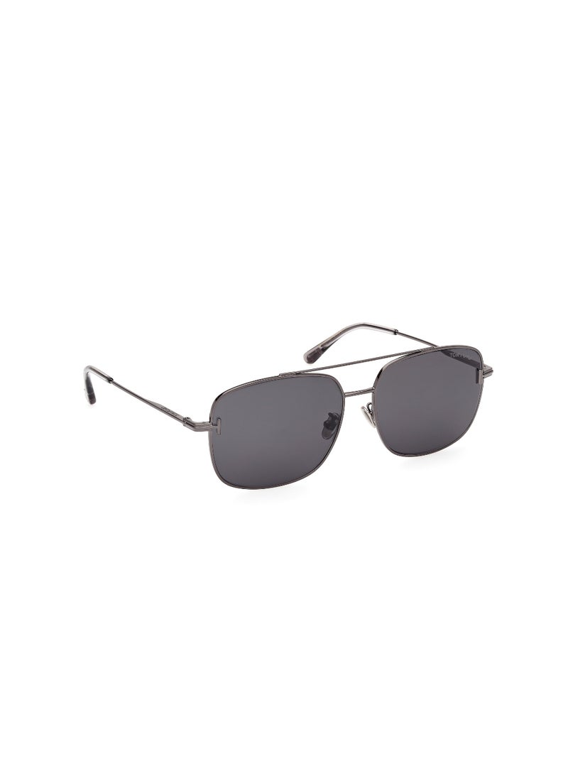 TOM FORD TOM FORD FULL RIM UV PROTECTION SQUARE MALE METAL SUNGLASSES FT1144-K08A61  - Image 3