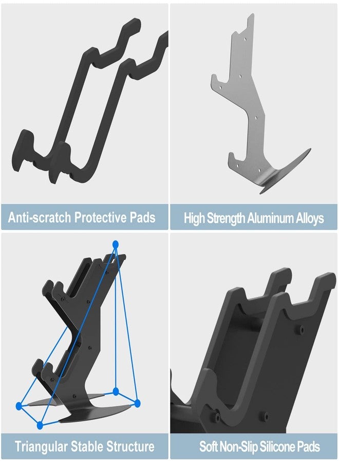 DOYO حامل وحدة التحكم وسماعة الرأس DOYO، حامل وحدة التحكم للأكس بوكس 1، PS4، PS5، أكس بوكس سيريس X/S، سويتش، PC، سماعة الرأس، حامل سماعة رأس معدني من الألمنيوم، منظم عالمي لملحقات الألعاب - Image 5