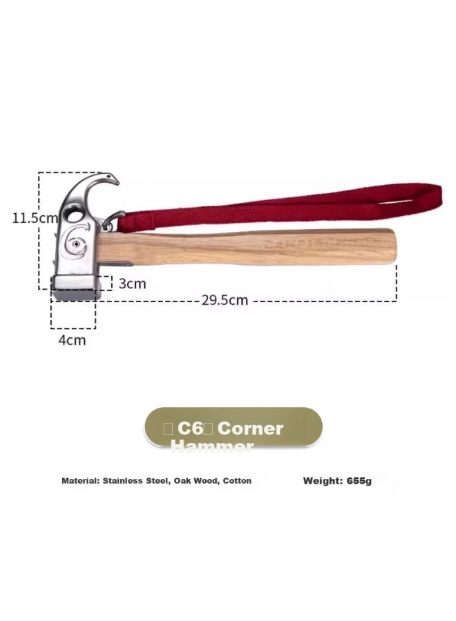 Campingmoon Stainless Steel Camping Tent Hammer - Image 3