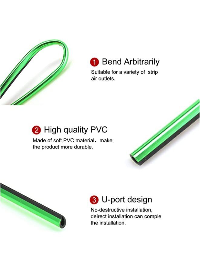 20 Pcs Car Air Conditioner Decoration Strip for Vent Outlet, Bendable Car Vent Outlet Trim Decoration, Fit for All Straight Air Vent Outlet Decoration Car Interior Accessories - Image 3