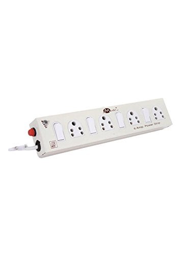 Mute MUTE Extension Power Strip 6 Amp 4 Socket & 4 Individual Switches with LED Indigator 3 Core 2.2 Meters Surge Protector  - Image 4