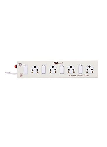 Mute MUTE Extension Power Strip 6 Amp 4 Socket & 4 Individual Switches with LED Indigator 3 Core 2.2 Meters Surge Protector  - Image 3
