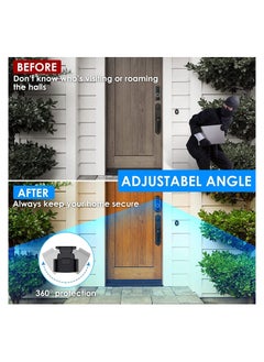 SYOSI Doorbell Mount for Blink Video Doorbell No Drill Anti-Theft Doorbell Holder Adjustable Angle Fit Apartment Door Not Block Doorbell Sensor  - Image 3