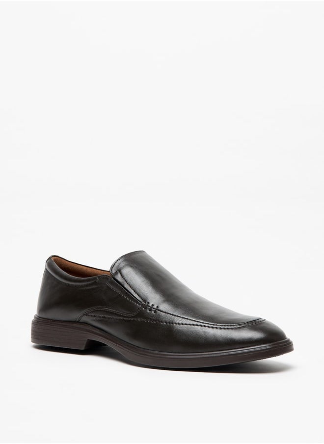 LBL by Shoexpress Men's Solid Slip-On Leather Loafers  - Image 2