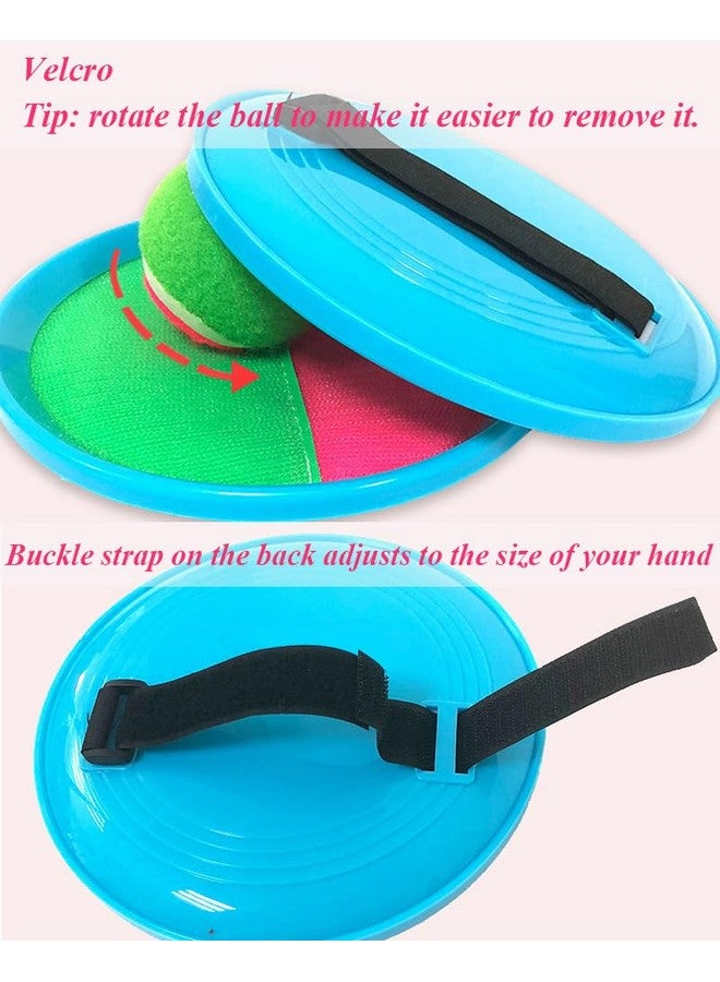 Elfzone Catch Ball - Paddles and Balls,Beach Toys Back Yard Pool Outdoor Lawn Games Backyard Camping Sticky，4 Paddles 2balls and 1 Storage Bag - Image 4