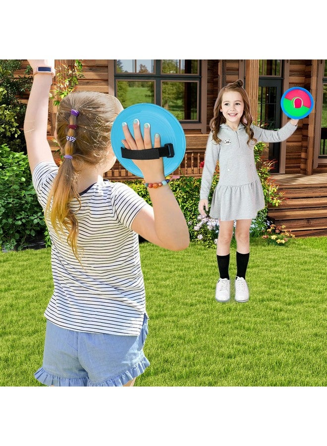 Elfzone Catch Ball - Paddles and Balls,Beach Toys Back Yard Pool Outdoor Lawn Games Backyard Camping Sticky，4 Paddles 2balls and 1 Storage Bag - Image 5