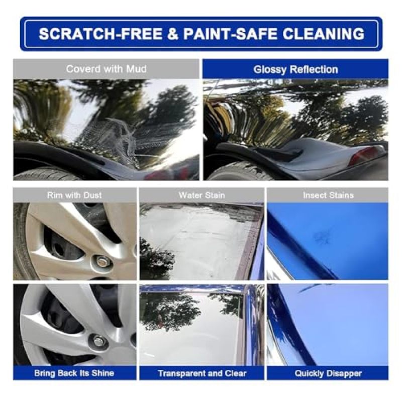 Fine-grade microfiber car clay towel, blue 2PCS - Image 5
