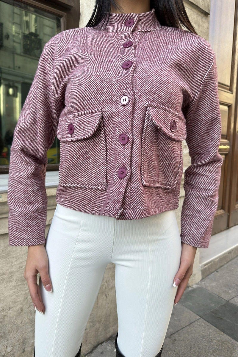 Weshaya Jacket Women Burgundy - Image 4