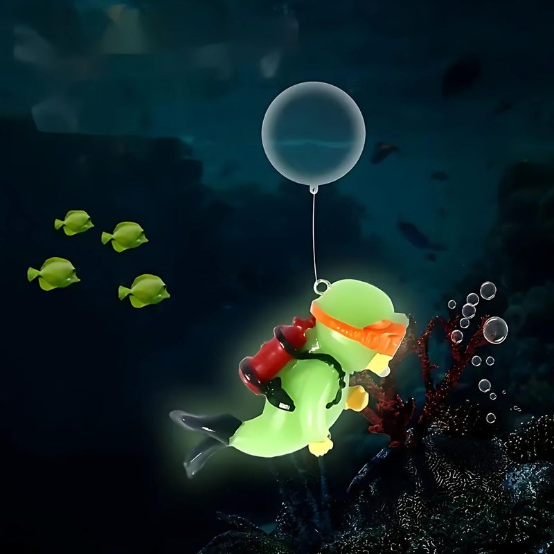 VAYINATO ® 1 قطعة زينة أكواريوم عائمة فلورية لطيفة على شكل كاميرا مع خط رفيع وكرة معلقة لتزيين المناظر الطبيعية للأكواريوم من بيتزلايف وورلد - Image 1
