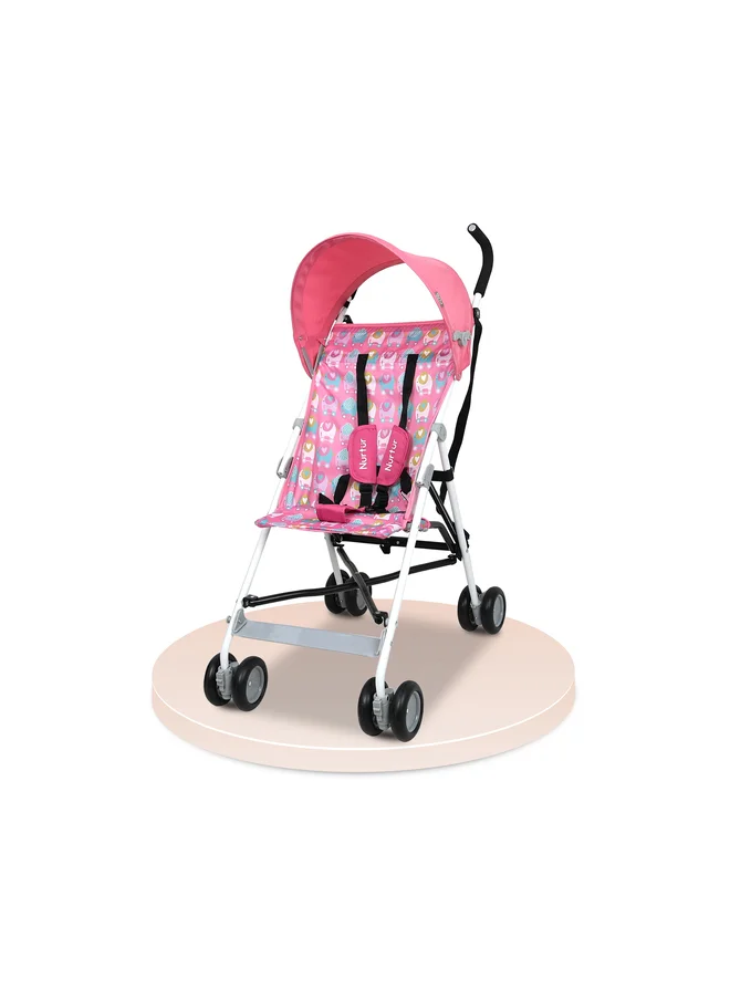 نورتر Baby Lightweight Rex Buggy Stroller With Compact Fold, Adjustable Canopy, Shoulder Strap, 6 To 36 Months, Upto 15 Kg, Multicolour