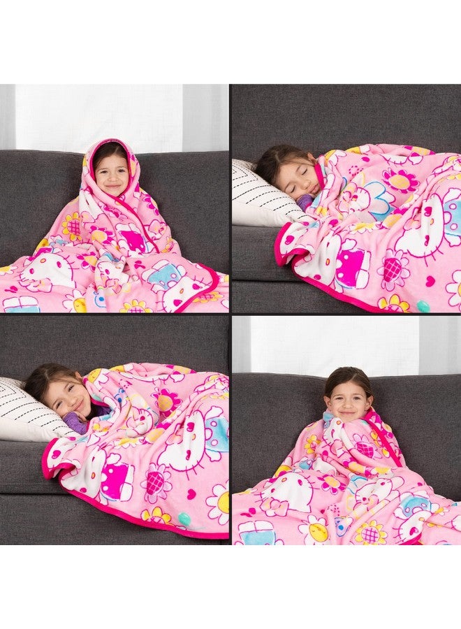 Franco Kids Bedding Super Soft Plush Throw Blanket, 62 in x 90 in, Hello Kitty - Image 2