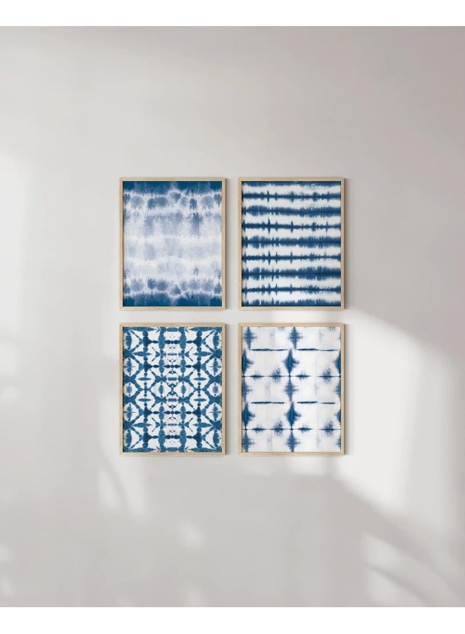 Home Trove Abstract Blue Art Set Of 4 Navy Blue Prints, Modern Paintings, And Wall Art For Home Decor (Unframed, 11X14) - Image 4