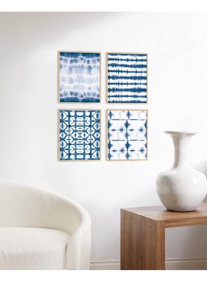Home Trove Abstract Blue Art Set Of 4 Navy Blue Prints, Modern Paintings, And Wall Art For Home Decor (Unframed, 11X14) - Image 5