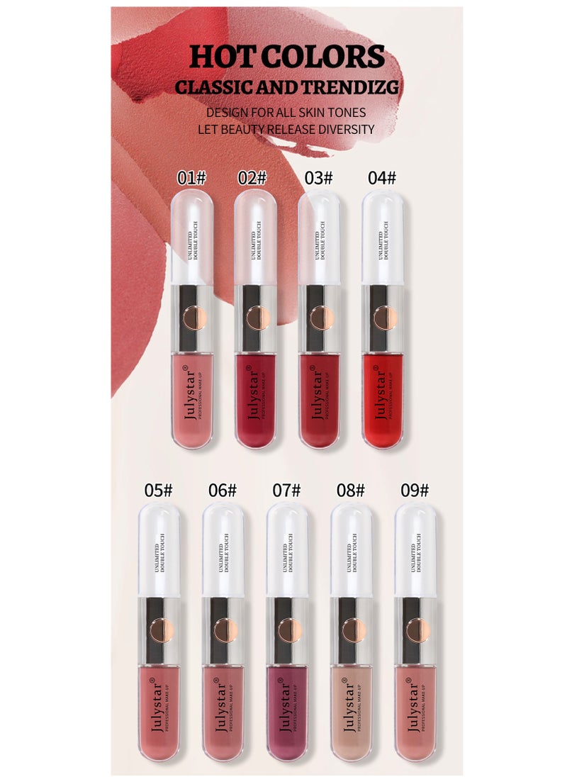 Julystar Double-Ended Lip Gloss – High Shine Glaze & Transparent Lip Oil  - Image 3