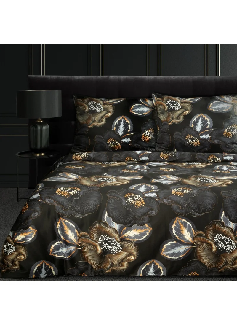 EIFIN Cotton Satin Duvet Cover Set with Double Sheet Peonia