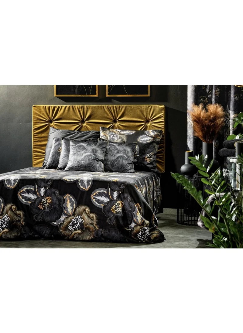 EIFIN Cotton Satin Duvet Cover Set with Double Sheet Peonia