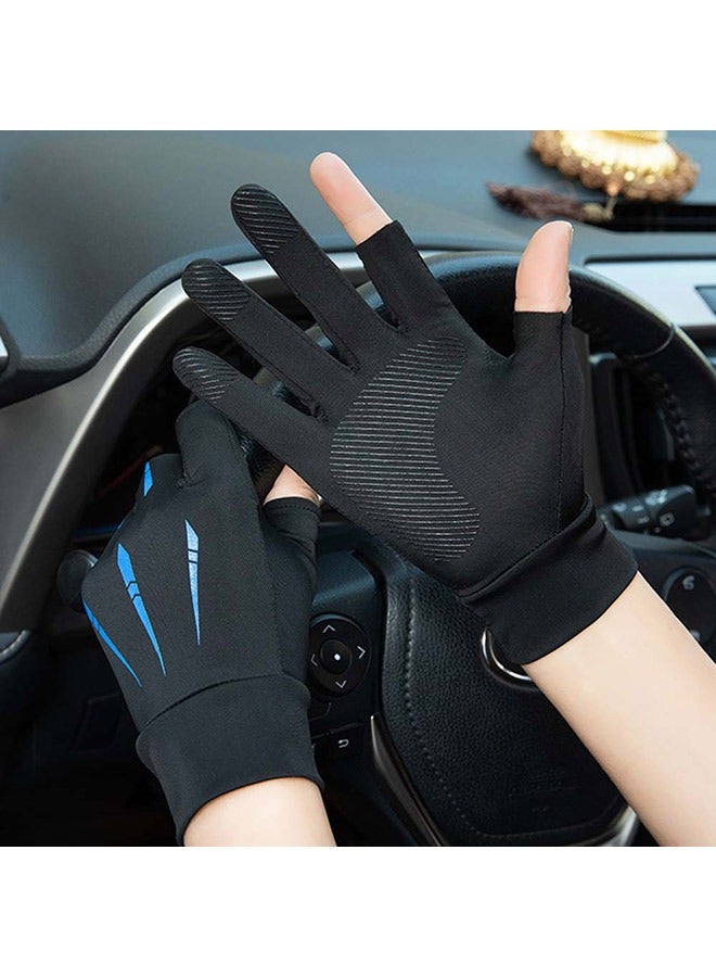 صوجي قفازات حماية من الشمس للرجال والنساء، قفازات حماية من الأشعة فوق البنفسجية للجولف والقيادة وركوب الخيل وصيد الأسماك والمشي لمسافات طويلة وركوب الدراجات - Image 4