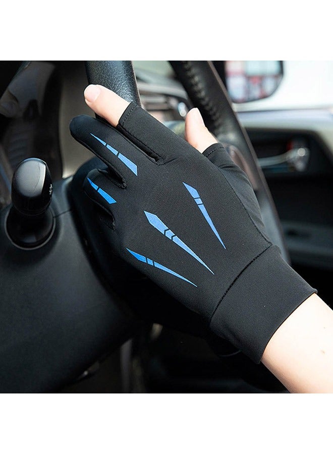 صوجي قفازات حماية من الشمس للرجال والنساء، قفازات حماية من الأشعة فوق البنفسجية للجولف والقيادة وركوب الخيل وصيد الأسماك والمشي لمسافات طويلة وركوب الدراجات - Image 5