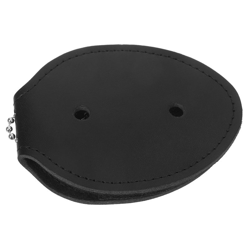 Badge Holder: Universal Faux Leather Badge Holder, Belt Clip with Neck Chain for Unisex , Party Pretend Play Costume Accessories - Image 1