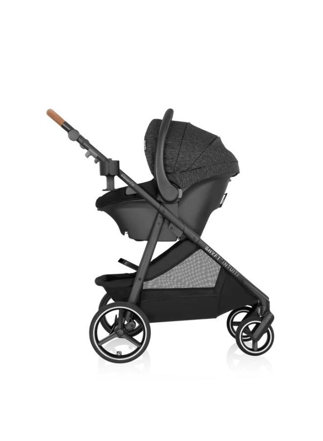 Evenflo - Shyft Intuiti Travel System With Revolve180 Litemax Nxt Rotational Infant Car Seat - Black Shale - Image 3