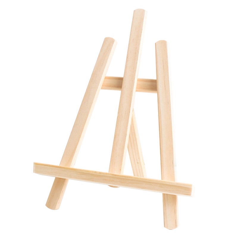 Mini Wooden Easel Photo Calendar Display Stand Smartphone Tablet Holder 11x8 Inch for Kids Adults Students Office Supply - Image 1