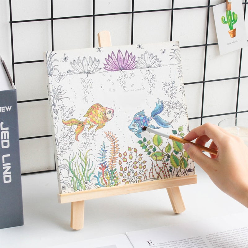 Mini Wooden Easel Photo Calendar Display Stand Smartphone Tablet Holder 11x8 Inch for Kids Adults Students Office Supply - Image 5
