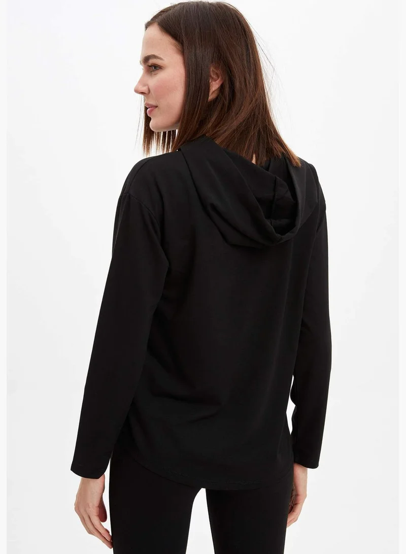 DeFacto Woman Knitted Regular Fit Hooded Sweat Shirt