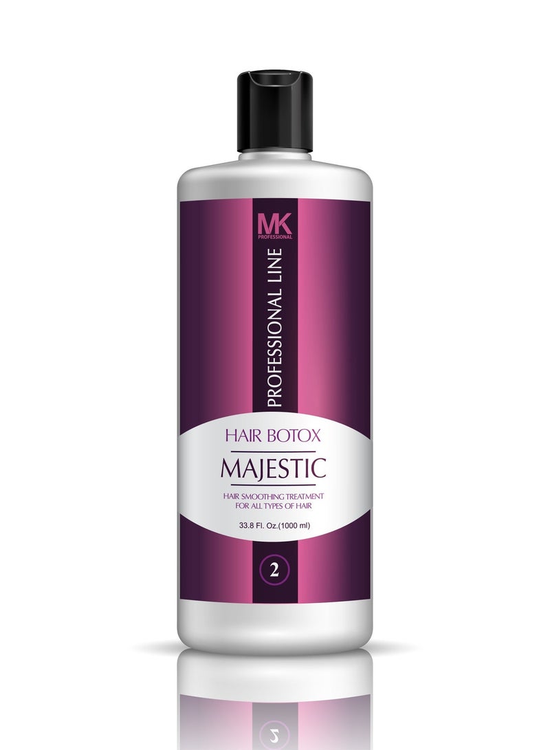 Majestic Keratin Majestic Hair Botox Hair Smoothing Treatment with Caviar oil, 1000 ml - Image 3