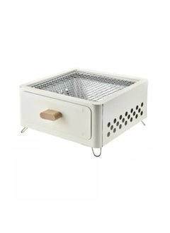 General Square barbecue grill, outdoor courtyard grill, charcoal charcoal grill, barbecue grill, surrounding stove, tea, camping cookware (stove body + charcoal plate + grill net)  - Image 1