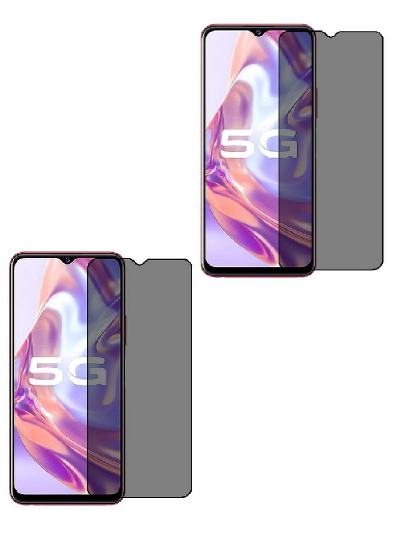 Super 2 Pieces Tempered Glass Screen Protector Anti-Spy Privacy Designed For vivo Y31s Full Screen Coverage And Bubble Free - Image 1