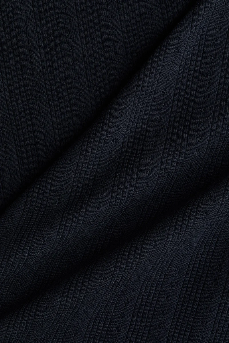 H&M Pointelle-knit T-shirt