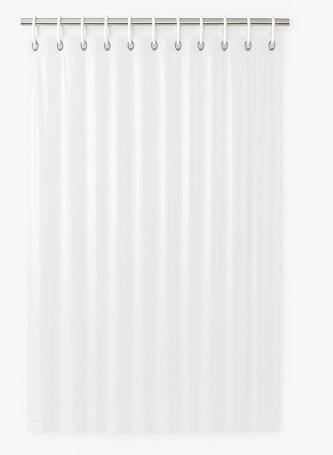 Abela Home Products Clear Shower Curtain Liner with Magnets & Plastic Hooks - Lightweight, Washable, Eco-Friendly, Sustainable Bathroom Liner - Fits Standard Showers, Water Resistant - Image 1
