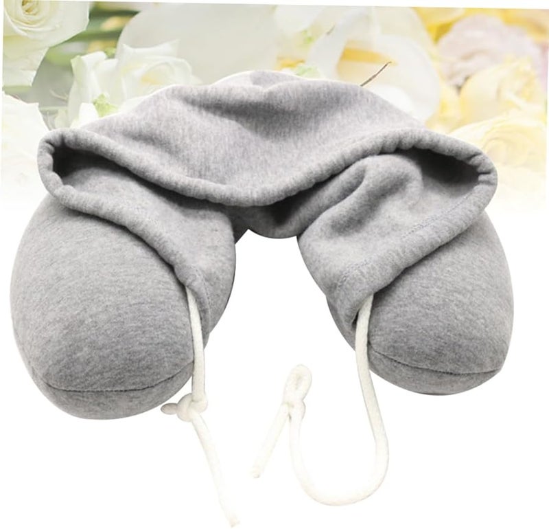 Memory Foam U Shaped Travel Pillow for Neck Pain Relief Cervical Support in Office Airplane Bus - Image 4