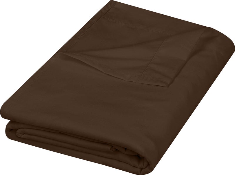 Utopia Bedding Flat Sheet  Soft Brushed Microfiber Fabric  Shrinkage  Fade Resistant Top Sheet  Easy Care  1 Flat Sheet Only King Brown