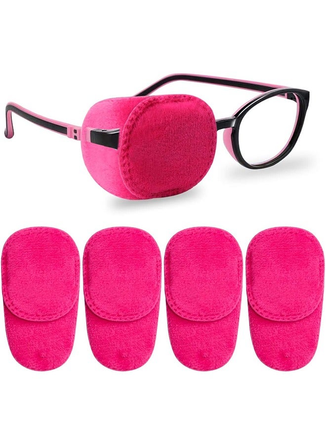 4 Pack Eye Patches for Kids Girls Boys, Right Left Eye Patch for Glasses, Lazy Eye Patch for Children Treating Lazy Eye Amblyopia Strabismus and After Surgery 10 x 5cm Full Coverage (Pink) - Image 1