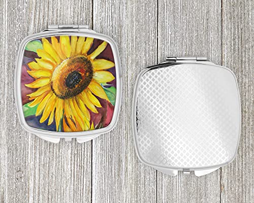 Caroline's Treasures JMK1268SCM Sunflowers Compact Mirror Decorative Travel Makeup Mirror for Women Girls Gifts Pocket Makeup Mirror Folding Handheld - Image 4