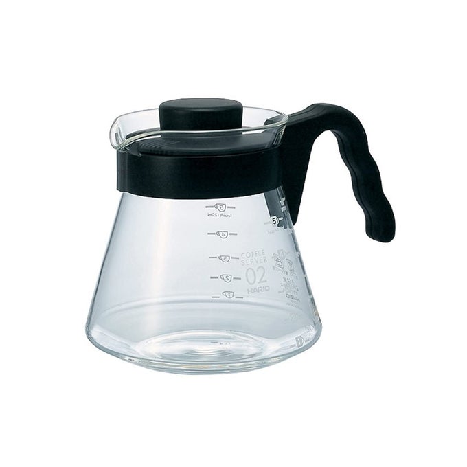 V60 GLASS COFFEE SERVER 700ML BLACK