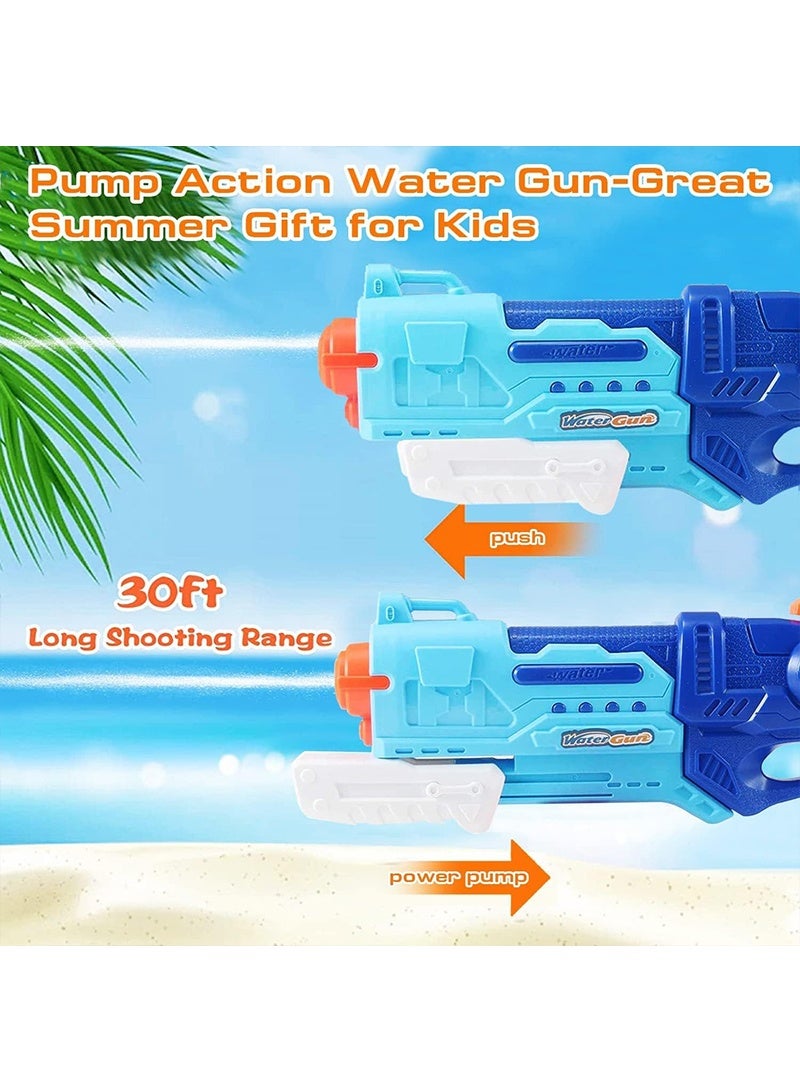 Yoawllty 2Pcs Water Gun Toys for Kids, Swimming Pool Toys, Water Pistol Beach Shooting Toy Outdoor, Water Toys Shooter for Summer (Blue) - Image 4