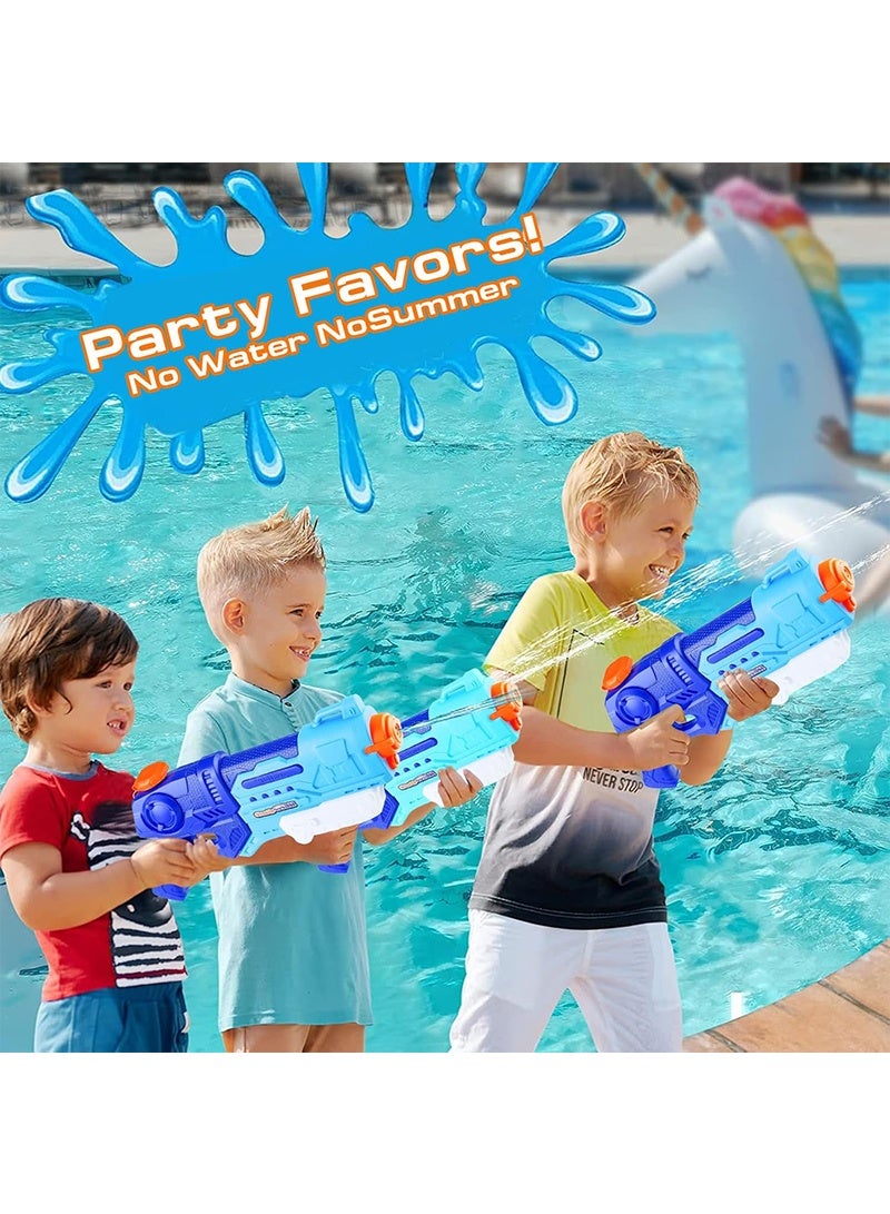 Yoawllty 2Pcs Water Gun Toys for Kids, Swimming Pool Toys, Water Pistol Beach Shooting Toy Outdoor, Water Toys Shooter for Summer (Blue) - Image 3